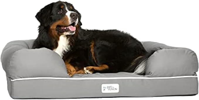 PetFusion Ultimate Dog Bed, Orthopedic Memory Foam, Medium Firmness Pillow by PetFusion