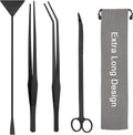 Aquarium Aquascape Tools Kit 15in, 4 in 1 Anti-Rust Aquatic Plant Aquascaping by LuxivLLC