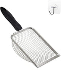 Cat Litter Scooper with Holder, Sturdy Litter Cleaner Corner Shovel, Stainless by Unknown