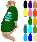 Custom Dog Hoodie Personalized Photo Text Logo Name Dog Clothes, Soft & Warm by Mynvzrk