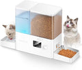ROJECO Automatic Cat Feeder and Water Dispenser, 36Cups/8.5L 2-in-1 Stainless by ROJECO