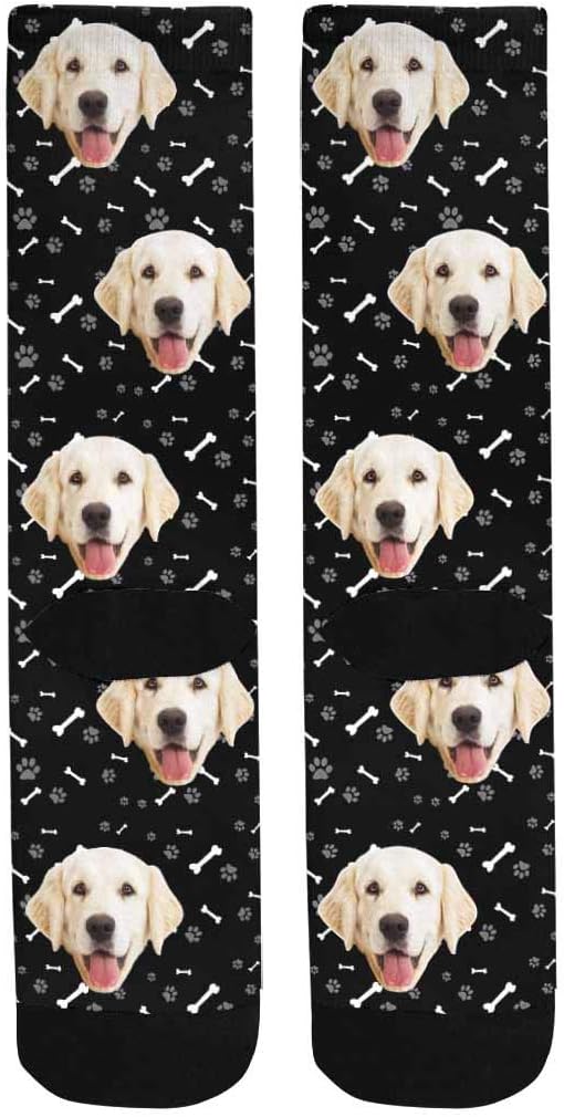 MyPupSocks Custom Personalized Photo Pet Face Socks, Cat and Dog Tracks Paws - Image 6