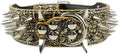 Serijoars Spiked Studded Dog Collar, PU Leather Dog Collar, Adjustable Pet by Serijoars