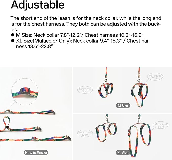 pidan Cat Harness and Leash Set, XL Size - Image 4