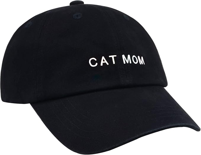 Cat Mom & Dad Hats for Proud Cat Parents | for Men & Women | Embroidered Text - Image 2
