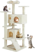 DUMOS 54-inch Indoor Cat Tree Tower –Multi-Level Pet House by DumosLifestyle