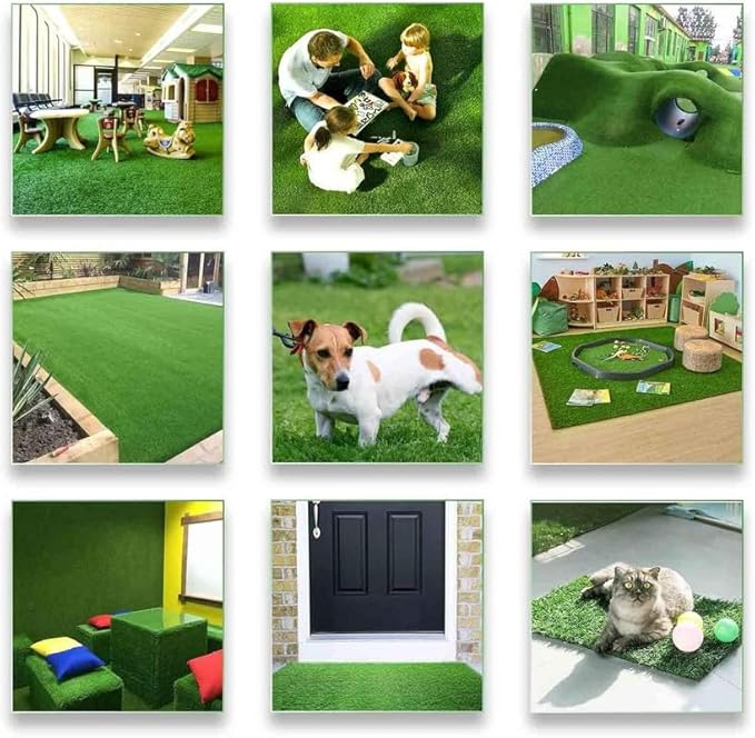 ALTRUISTIC Artificial Grass 11FTX58FT, Realistic Fake Grass Deluxe Turf - Image 6