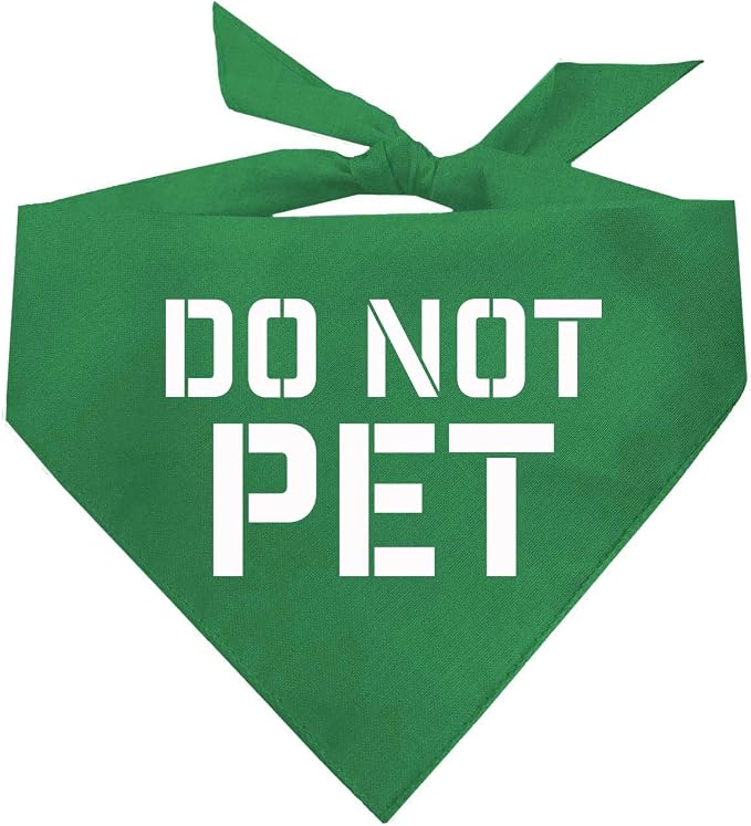 Do Not Pet Dog Bandana by TeesTails
