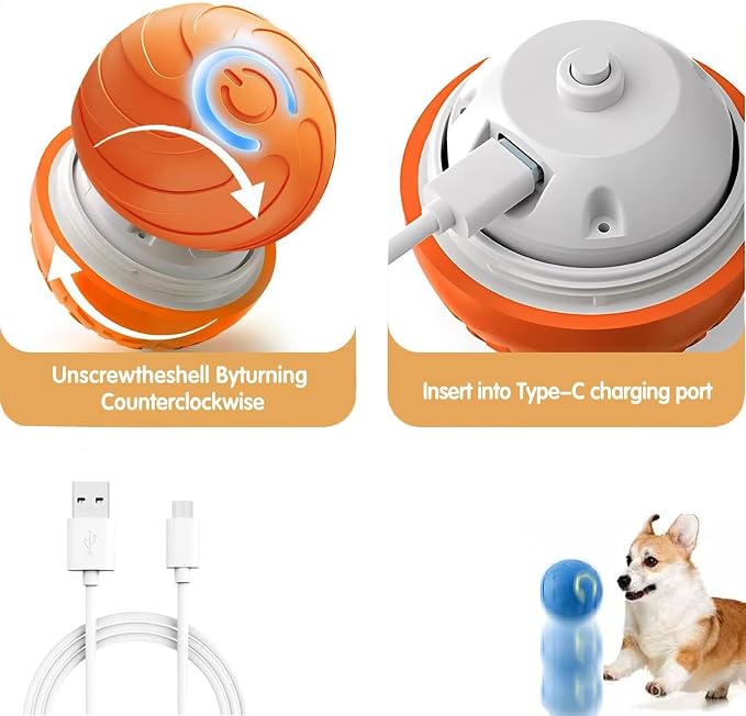 Smart Jumping Ball Toy for Dogs, Duraspin Dog Bouncing Ball, Interactive - Image 5