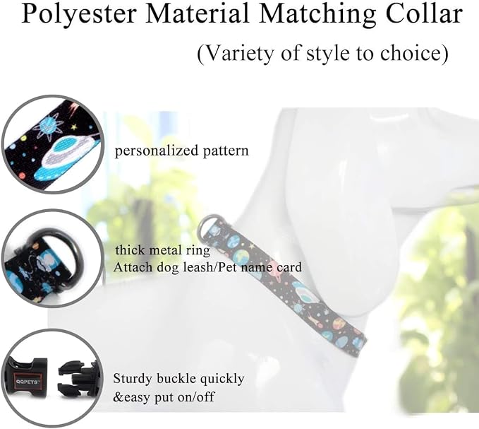 Roses&Poetry Dog Collar with Colourful Star Patterns, Adjustable Durable Puppy - Image 7