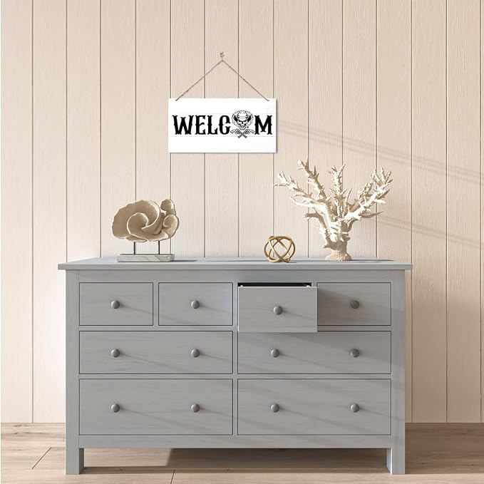 Welcome Sign for Front Door, Welcome Decor Wooden Hanging Sign for Wall Decor - Image 5