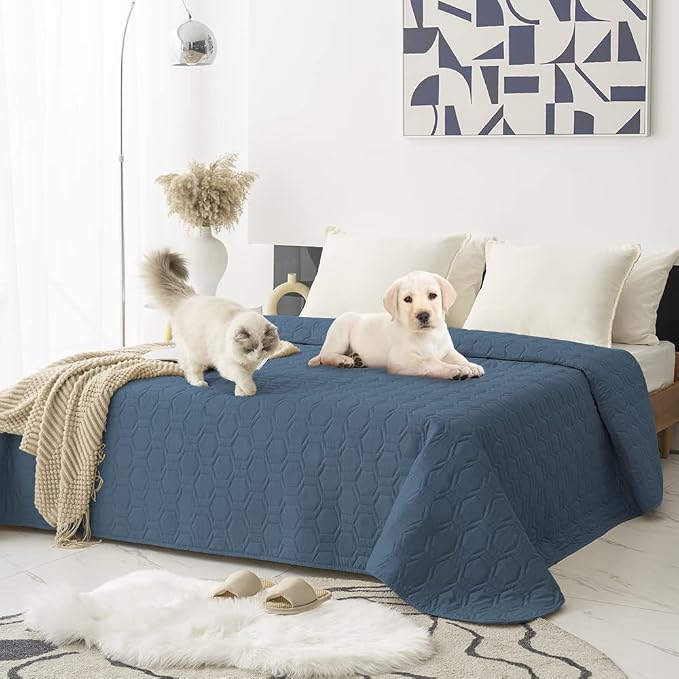 Waterproof and Non-Slip Dog Bed Cover and Pet Blanket Sofa Pet Bed Mat ，car by TcksstexFauxFurDogBedCover
