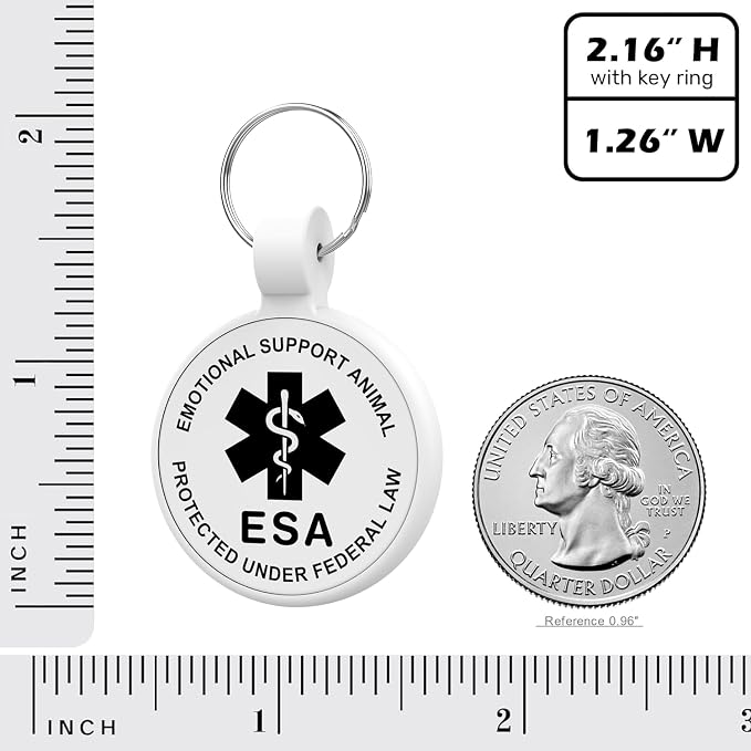 ESA Dog Tag, QR Code Dog Tag, Modifiable Free Pet Online Profile, Scannable QR - Image 4