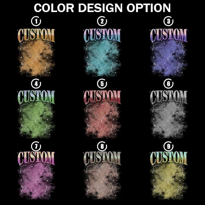 H-DEWALL Custom T Shirts Mineral Wash Tshirt Bootleg Rap Tee Customized Gifts - Image 4