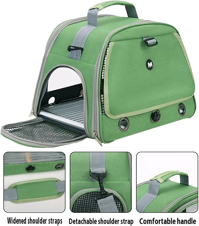 Bird Carrier Travel Cage with Perch, Food Bowl, Pet Backpack, Parrot Carrier - Image 5