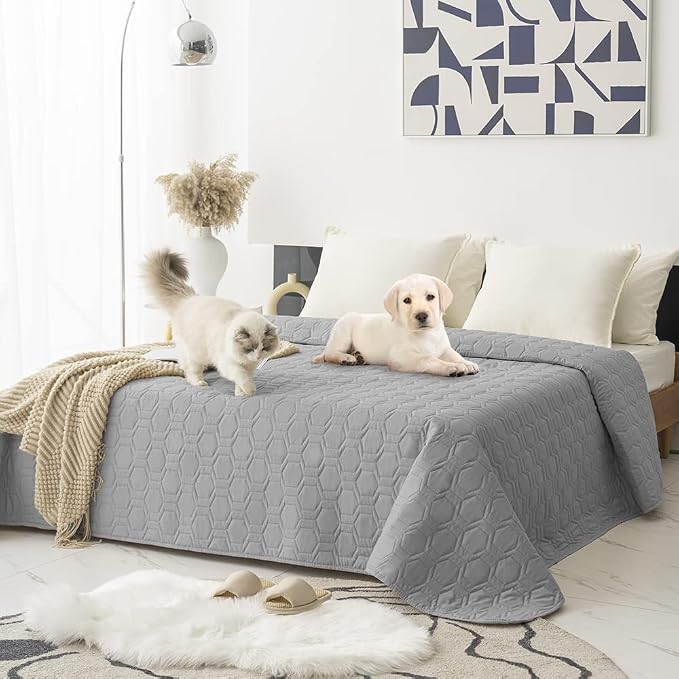 Waterproof and Anti-Slip Dog Bed Cover and Pet Blanket Sofa Pet Bed Mat ，car by TcksstexFauxFurDogBedCover