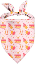 Birthday Dog Bandanas, Double Side Reversible Large Pet Bandanas, Adjustable by Unknown