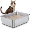 Stainless Steel Litter Box, Metal Cat Litter Box, Medium Cat Litterbox by Unknown