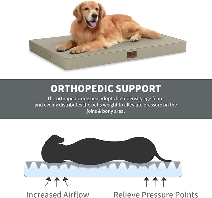 Large Outdoor All Weather Dog Bed, Waterproof Pet Bed - Image 3