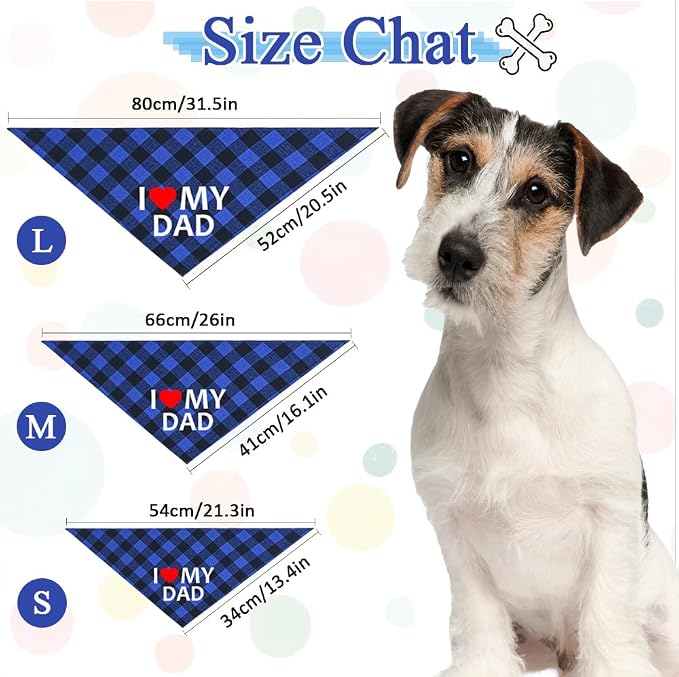GreenJoy Cute Plaid Dog Bandana – Washable Pet Triangle Scarf - Image 4