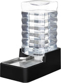 RIZZARI Stainless Steel Pet Water Feeder: 10L Gravity Leak-Proof Auto Refill by RIZZARI