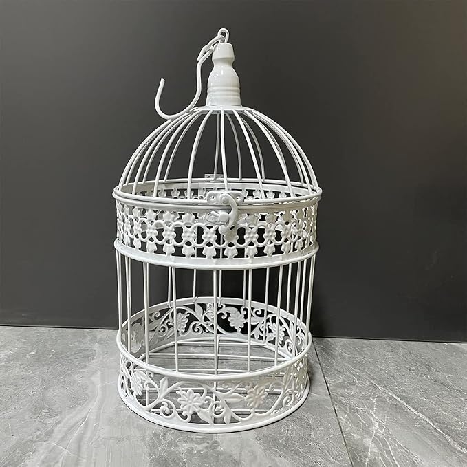 Round Birdcages Vintage Decorative Iron Bird cage Wedding Decor Flower cage by SmileDiary