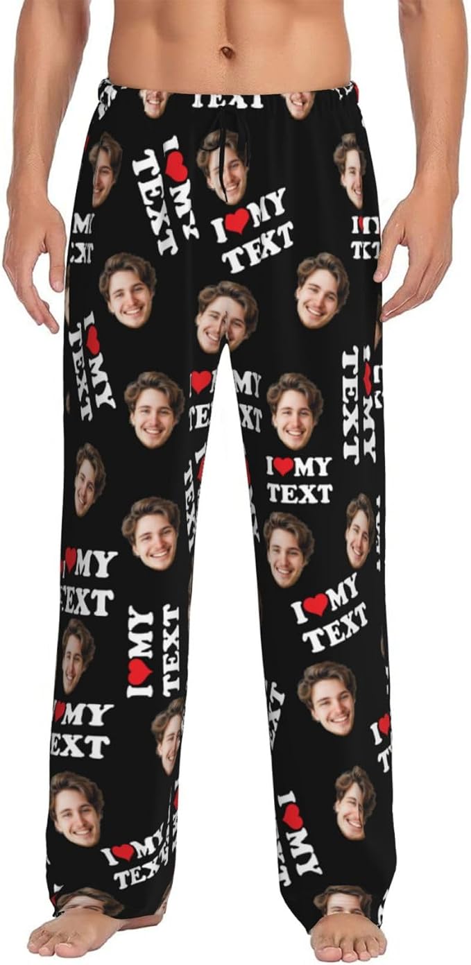 Personalized Pajama Pants For Men Women Custom Pajama Pants by Unknown