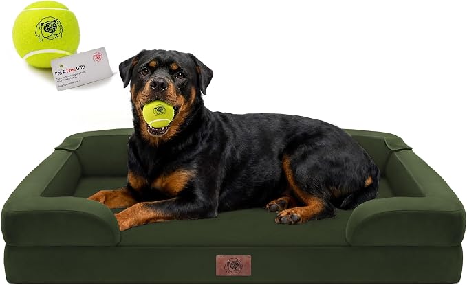 Orthopedic Dog Bed for Extra Large Dogs, XXL Waterproof Egg Crate Memory Foam by FollowSongPuppy