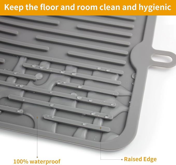 Ptlom Pet Placemat for Dog and Cat, Mat for Prevent Food and Water Overflow - Image 6