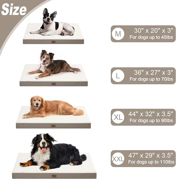 Orthopedic Dog Crate Bed for Extra Large Dogs, XXL Waterproof Comfort Pet Bed - Image 6