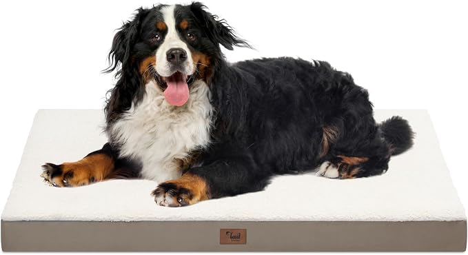 Orthopedic Dog Crate Bed for Extra Large Dogs, XXL Waterproof Comfort Pet Bed by TailStories