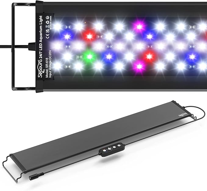 SEAOURA Led Aquarium Light for 24 Inch to 30 Inch Fish Tank, 24/7 Cycle and DIY by SEAOURA
