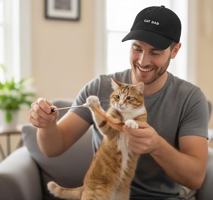 Cat Mom & Dad Hats for Proud Cat Parents | for Men & Women | Embroidered Text - Image 5