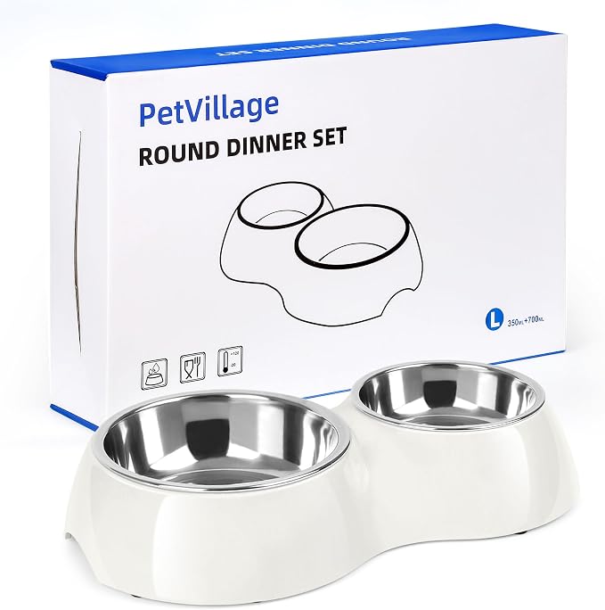Elevated Dog Bowls Set by Petvillage