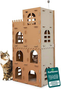 FurHaven Castle Tower Multi-Level Cardboard Cat House by FurHaven