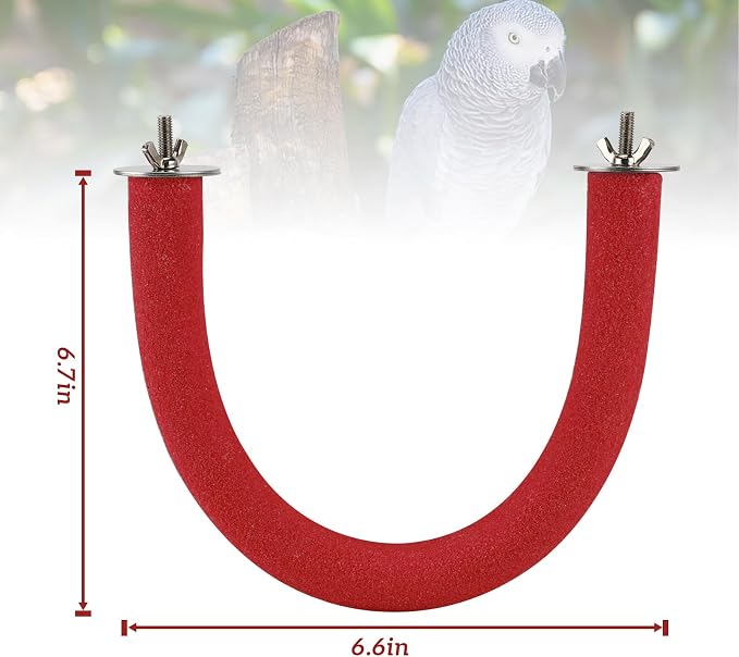 Rypet U Shape Parrot Perch Stand Toy - Image 2