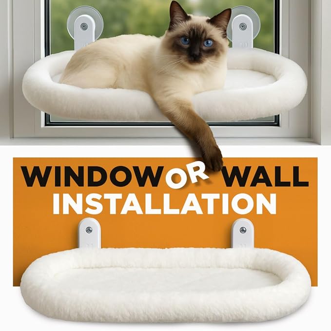 Cat Window Perch – Strong 6 Suction Cup Foldable Cat Hammock Bed - Image 7