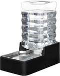 RIZZARI Stainless Steel Pet Water Feeder: 9L Large Gravity Leak-Proof Auto by RIZZARI