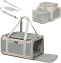 Airline Approved Pet Carrier for Cats and Small Dogs up to 15 lbs, Breathable by ioviewforpet