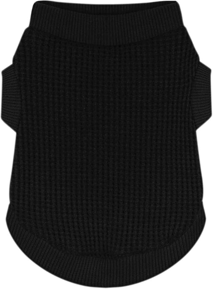 Cozy and Functional Dog Shirts for Small Puppies: Stretchable Black Attire by Paiaite