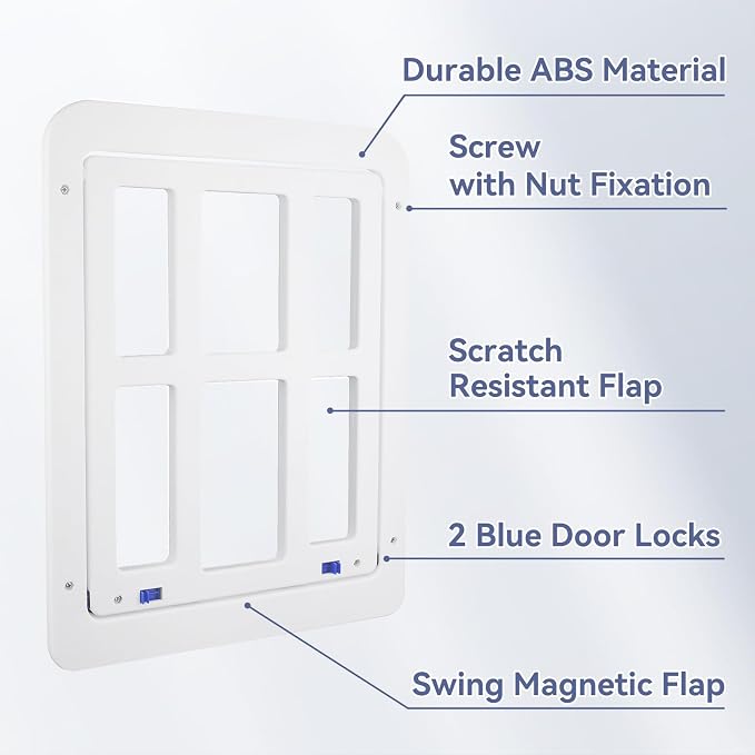 NAMSAN Dog Screen Door, Flap Opening 11.2 x 14.4 inches, Dog Door - Image 4