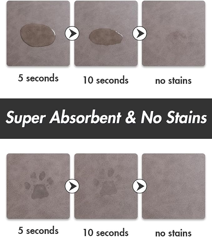 MontVoo-Absorbent Pet Feeding Mat-No Stains Pet Mat - Image 2
