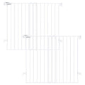 Babelio Baby Gate for Stairs, Kitchen & Doorways, No Bottom Bar| Easy Install| by BABELIO