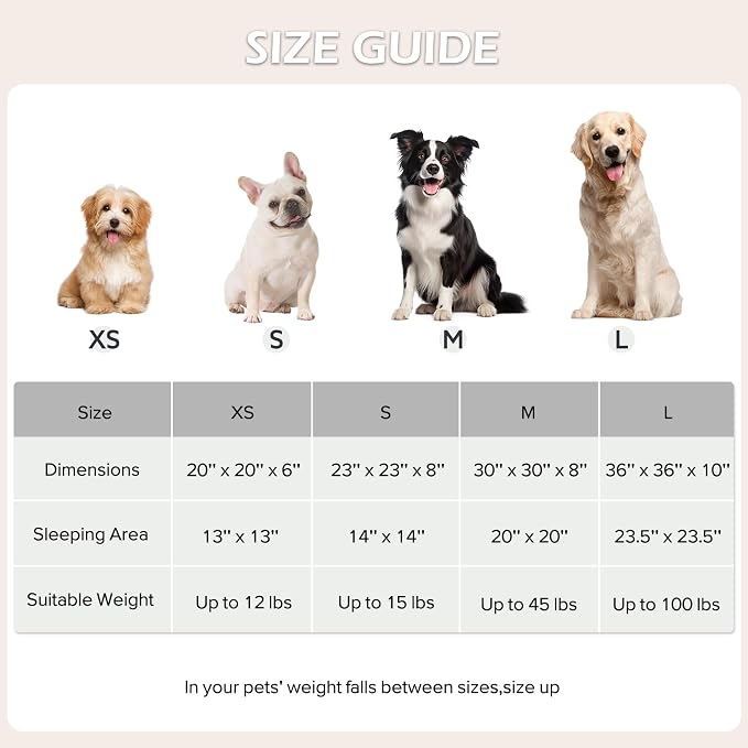 JOEJOY Donut Calming Small Dog Bed, Round Cat Beds - Image 6