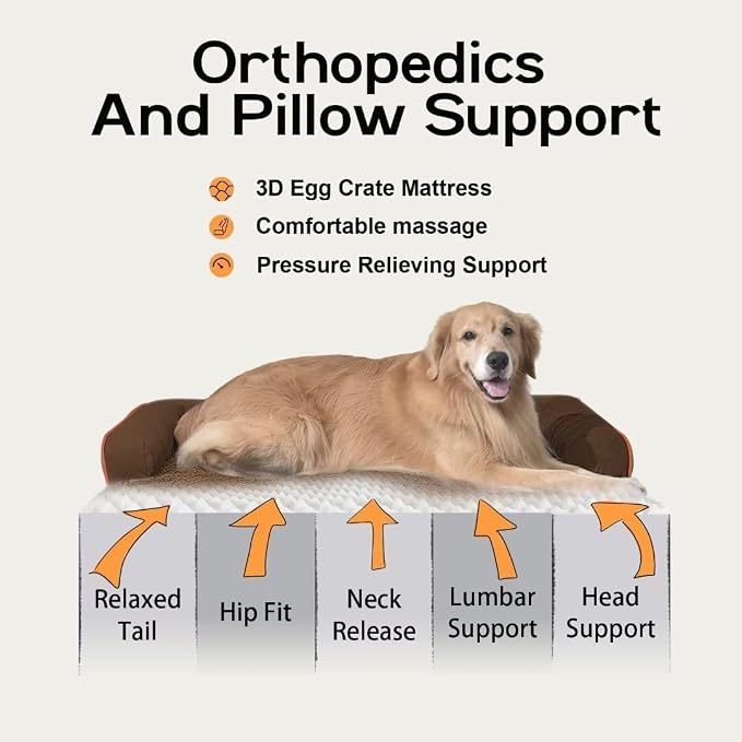 Dog Bed Medium Size Dog-Orthopedic Waterproof Bed - Image 3