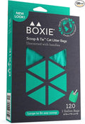 Boxie Sustainable Scoop & Tie Pet Waste Bags, Leak-Proof, Easy-to-Tie Handles by Boxiecat