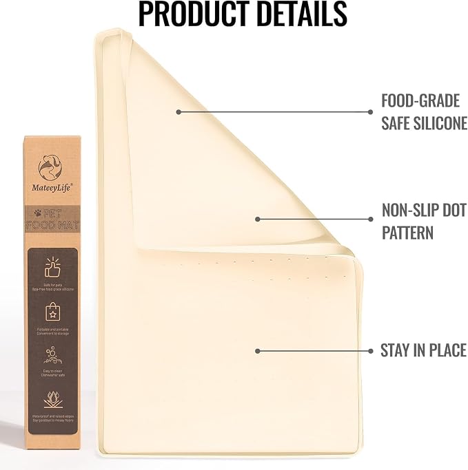 MateeyLife Silicone Cat & Dog Food Mat - Image 2