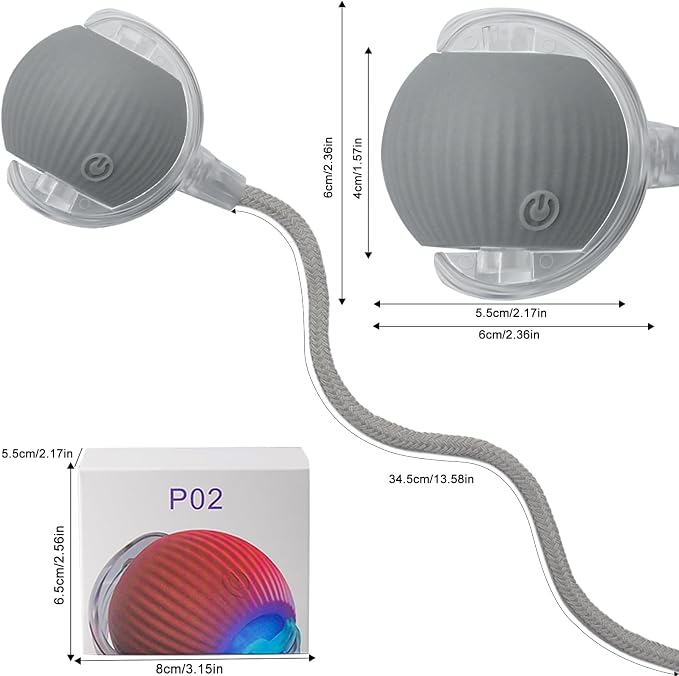 Interactive Cat Dog Toy Ball: Indoor Small Automatic Moving Smart Rolling Fun - Image 2