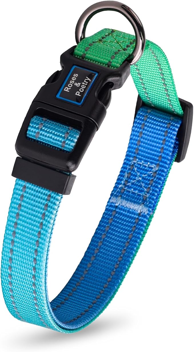 Roses&Poetry Collars for Dogs, Adjustable Reflective Durable Pet Collars for by RosesPoetry