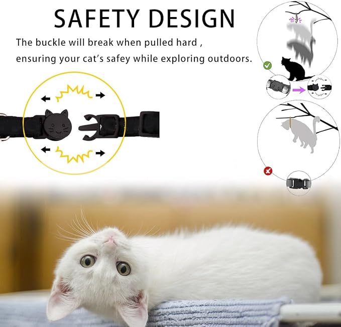 Airtag Cat Collar Breakaway, Safety Kitten Collar - Image 2